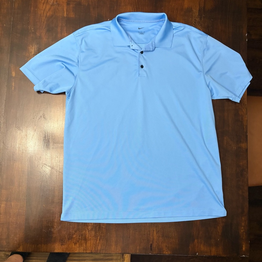 Nike Men's Light Blue Polo Shirt